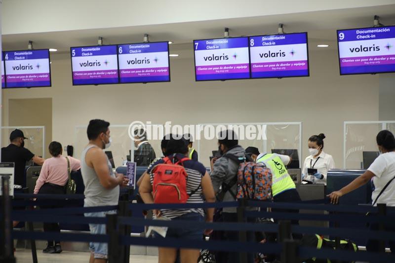 El aeropuerto de Cancún, con 507 operaciones para este día