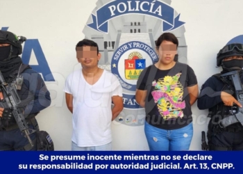 Mototaxista y una mujer, detenidos en Playa del Carmen con droga
