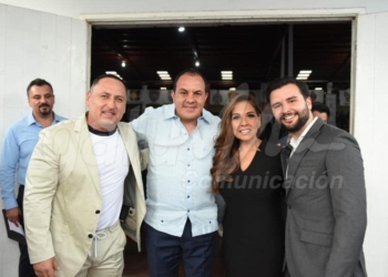 Mara Lezama acompaña a Cuauhtémoc Blanco y Ana Guevara en inauguración de Juegos Nacionales Populares