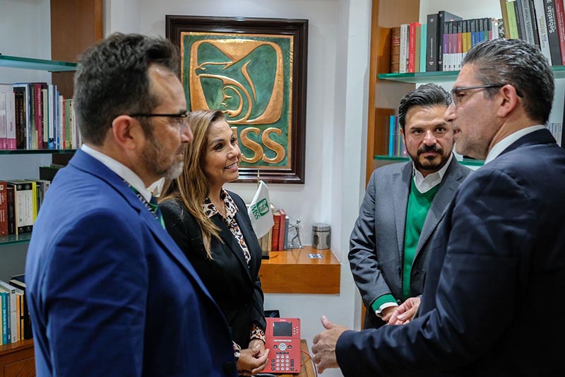 Gobernadora Mara Lezama gestiona ante el IMSS recursos para mejorar servicios de