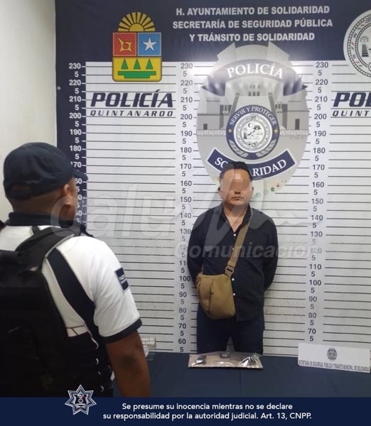 Detienen en un restaurante de Playa del Carmen a un sujeto que llevaba un arma escondida