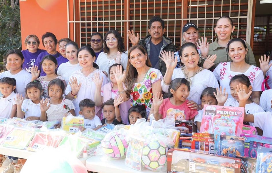 DIF Quintana Roo suma alianzas para llevar alegría a niñez de comunidades en Felipe Carrillo Puerto