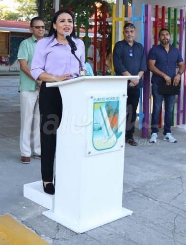 Ayuntamiento de Puerto Morelos recibe de fundación privada obras de mejoramiento en un jardín de niños