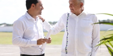 Mauricio Vila y AMLO dan seguimiento al Tren Maya y otros proyectos estratégicos en Yucatán