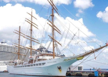 Arriba por primera vez a Cozumel el buque de lujo Sea Cloud Spirit