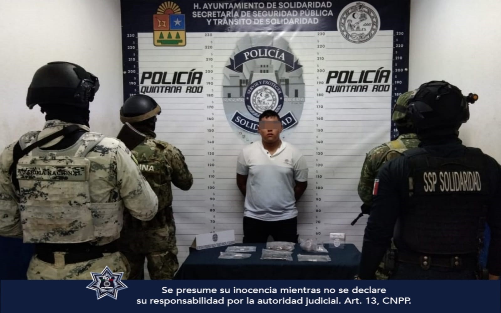 Sexagenario y un joven, capturados con varios tipos de drogas