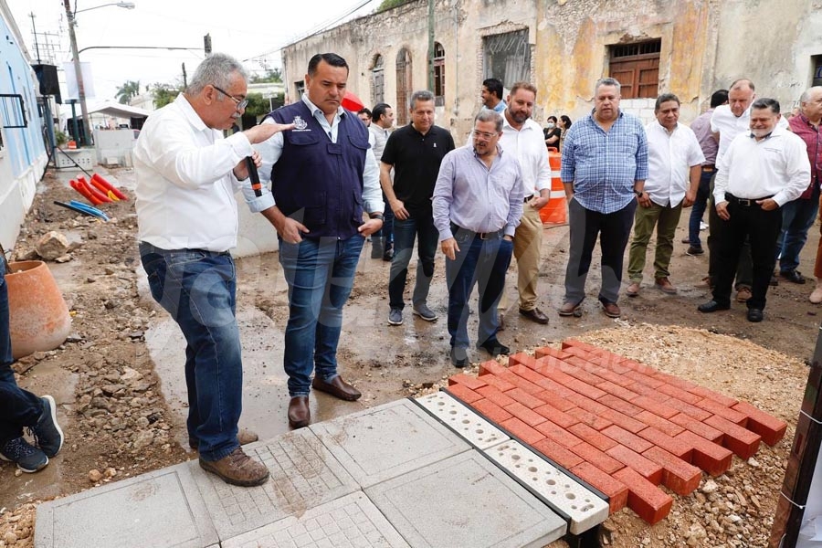 Supervisan avances del Corredor Turístico y Gastronómico de la calle 47 de Mérida