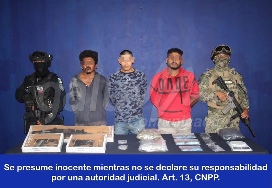 Detenidos en una construcción a narcomenudistas fuertemente armados