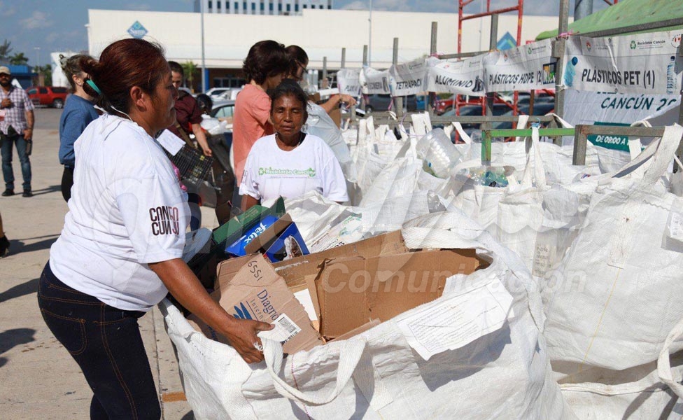 Se recolectan cerca de 110,000 kilos de residuos en Cancún durante jornadas del Reciclatón