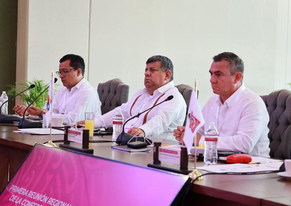 Secretarios de Seguridad de la Región Sureste de México se reúnen en Campeche