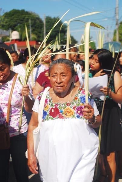 Inicia Semana Mayor en Kantunilkín con Domingo de Ramos