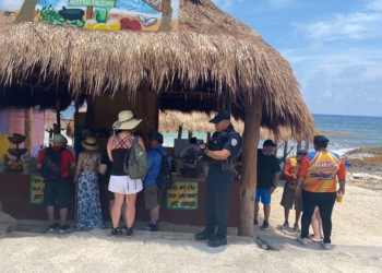 Mayor vigilancia policiaca en las playas de Cozumel