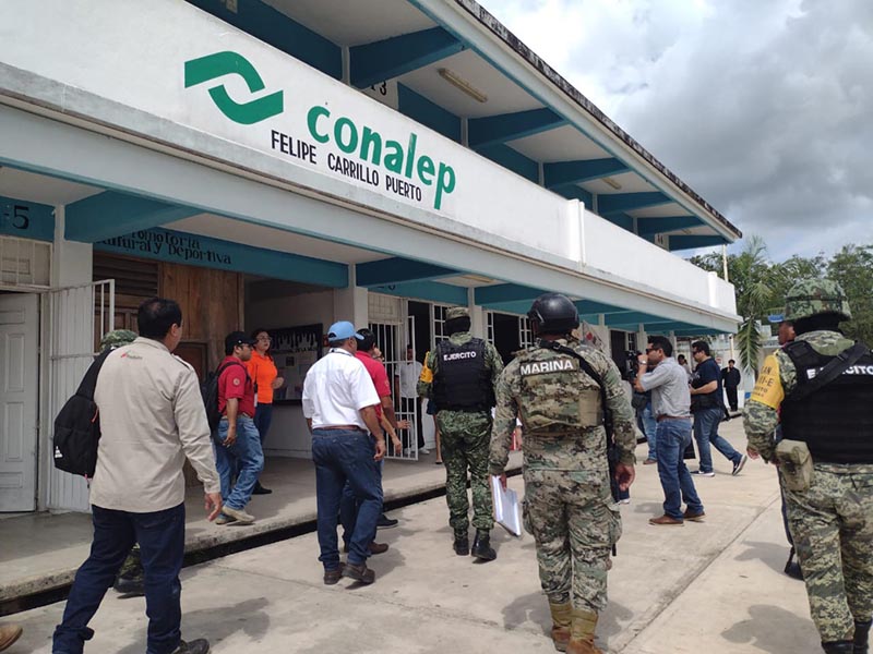 Supervisan refugios y albergues temporales en Felipe Carrillo Puerto