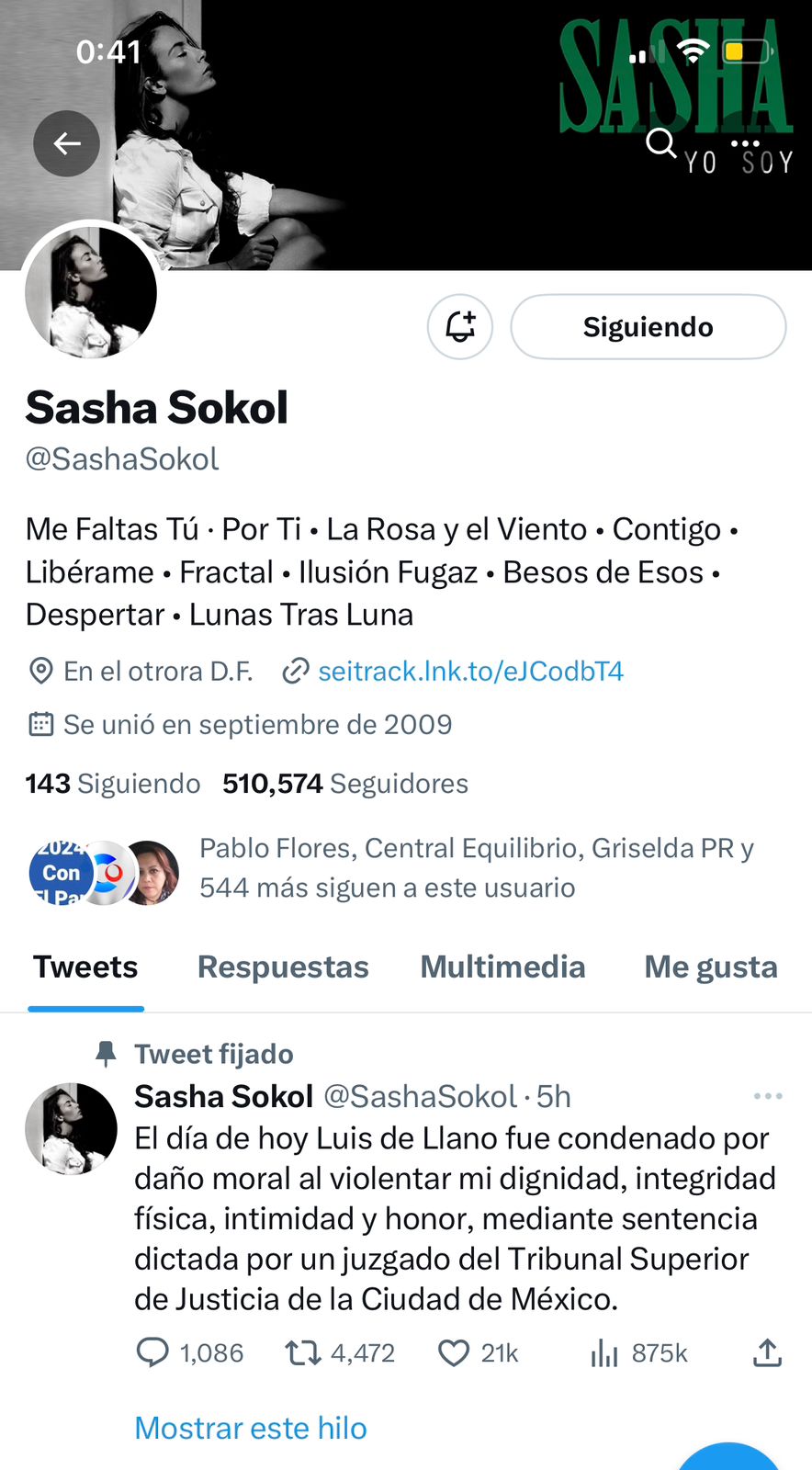 Luis de Llano es condenado por daño moral: Sasha Sokol