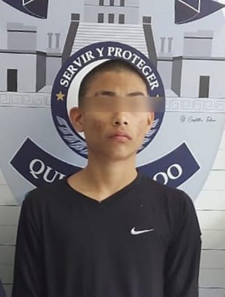 Joven armado es detenido con droga