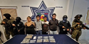 Cuarteto detenido in fraganti cuando repartían drogas en colonia de Tulum