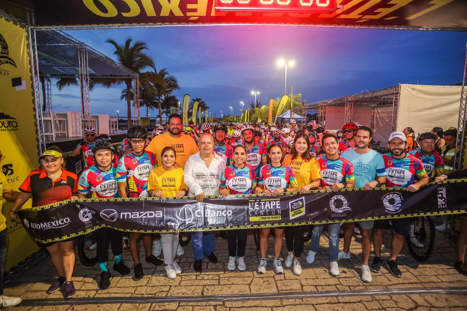 La Tour de France vistió de gala el domingo cancunense