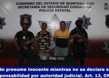 Policías detienen a presuntos narcotraficantes en Cancún
