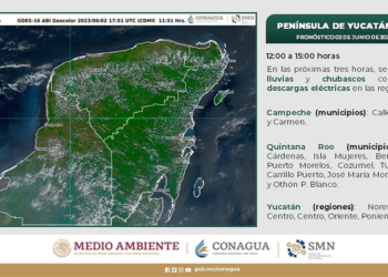 Protección Civil dice que la depresión tropical no representa peligro a Quintana Roo