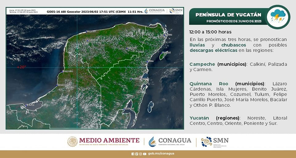 Protección Civil dice que la depresión tropical no representa peligro a Quintana Roo
