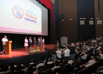 Promueven combate contra el trabajo infantil en Solidaridad