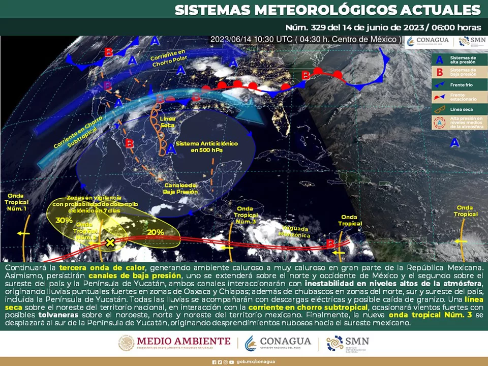 Advierten extremar precauciones por sensaciones térmicas arriba de 50 grados.