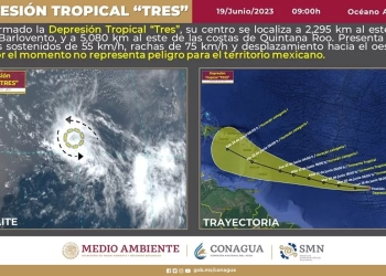 Se forma la depresión tropical número tres