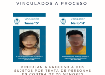 Vinculan a proceso a dos sujetos por trata de personas en contra de 20 menores