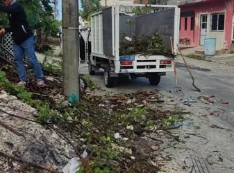 Protección Civil de Puerto Morelos se mantiene en alerta por las fuertes lluvias