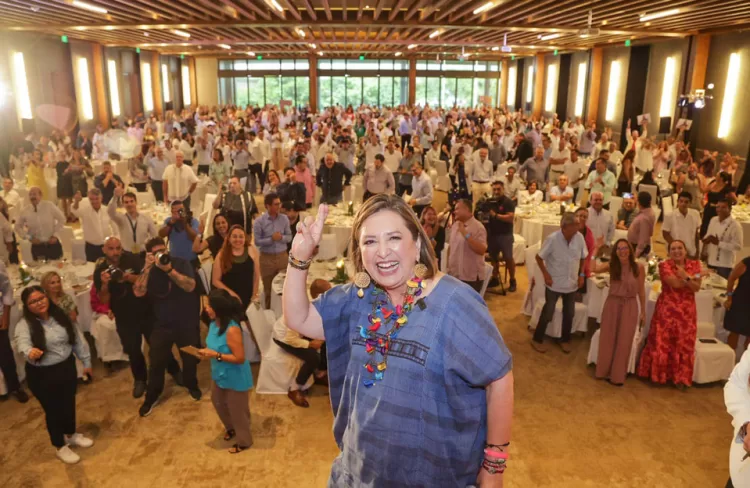 A Xóchitl Gálvez ya nadie la baja, advierte desde Cancún la senadora panista