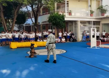 Con demostración en escuela de Cancún conmemoran el “Día Nacional del Binomio Canino”