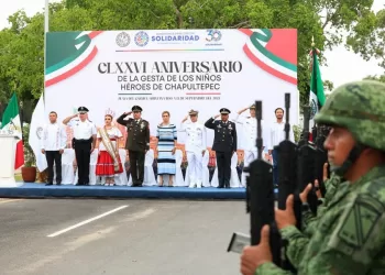 Conmemoran en Solidaridad el 176 aniversario de la Gesta Heroica de los Niños Héroes de Chapultepec