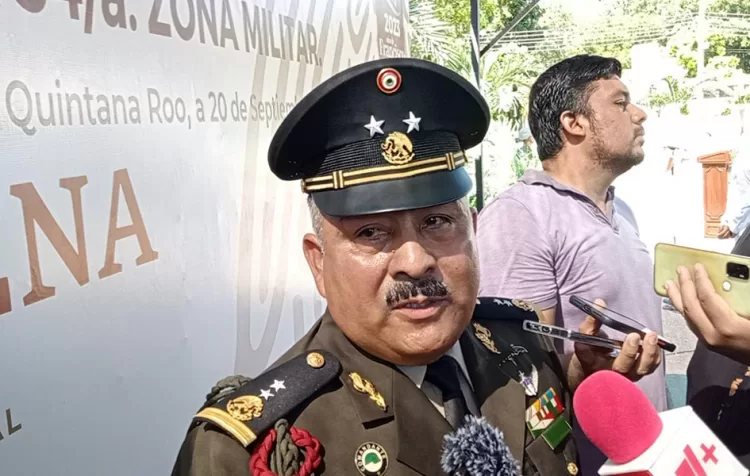 Recuperar la paz y combate al narcotráfico, encomiendas de nuevo comandante militar en Quintana Roo
