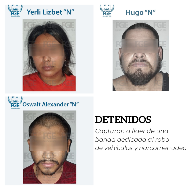 Capturan a líder de una banda dedicada al robo de vehículos y narcomenudeo