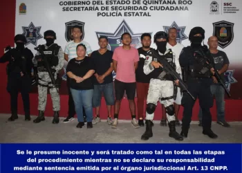 Siete sujetos detenidos por tratar de entrar a bar cateado de la zona continental de Isla Mujeres