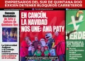 Portadas de Prensa en Quintana Roo 30 de Noviembre del 2023