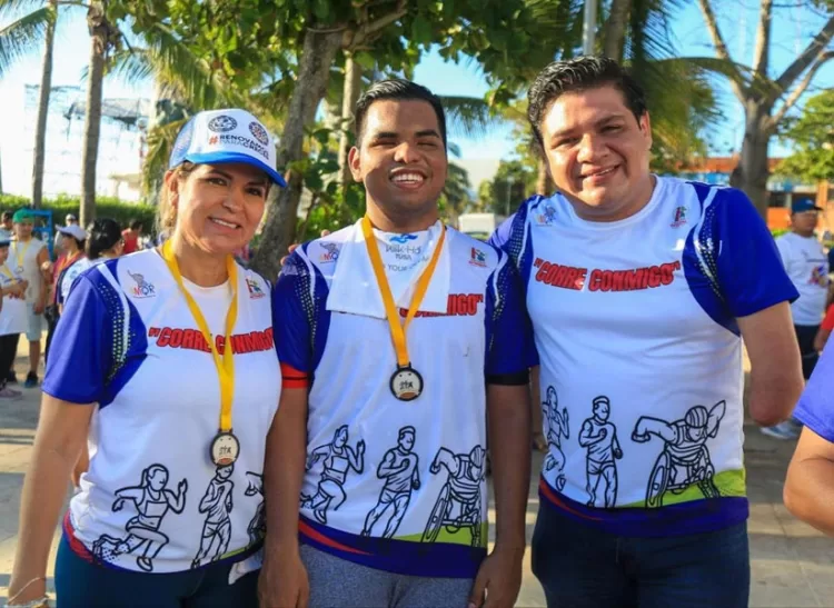 Buena participación a una carrera inclusiva en Playa del Carmen