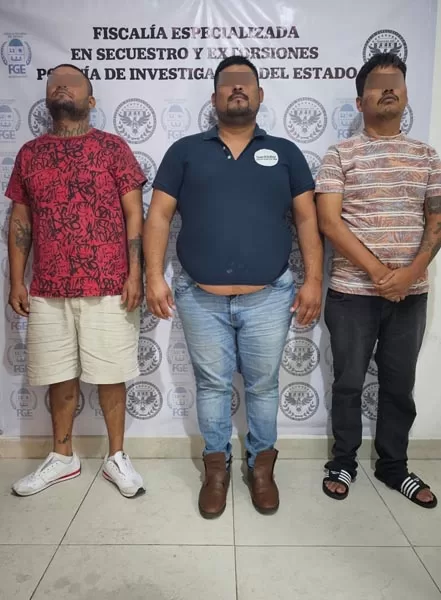 Capturan a tres sujetos acusados de secuestro en Cancún