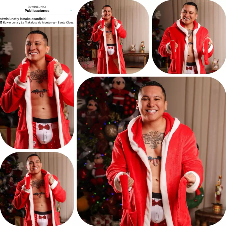 Edwin Luna, de la Trakalosa de Monterrey, habla en Cancún de sus famosas fotos en calzones navideños