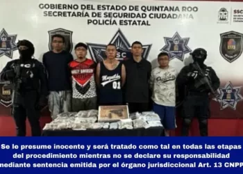 Con armas y explosivos detienen a cinco personas en Cancún