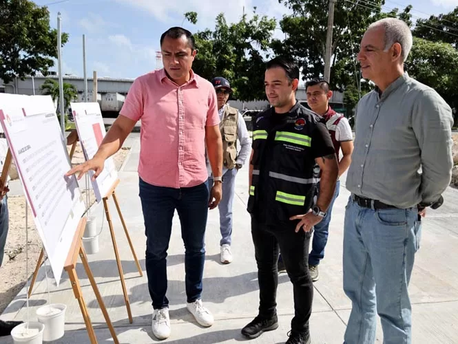 Las canchas de la supermanzana 21 de Cancún, con un 86% de avance