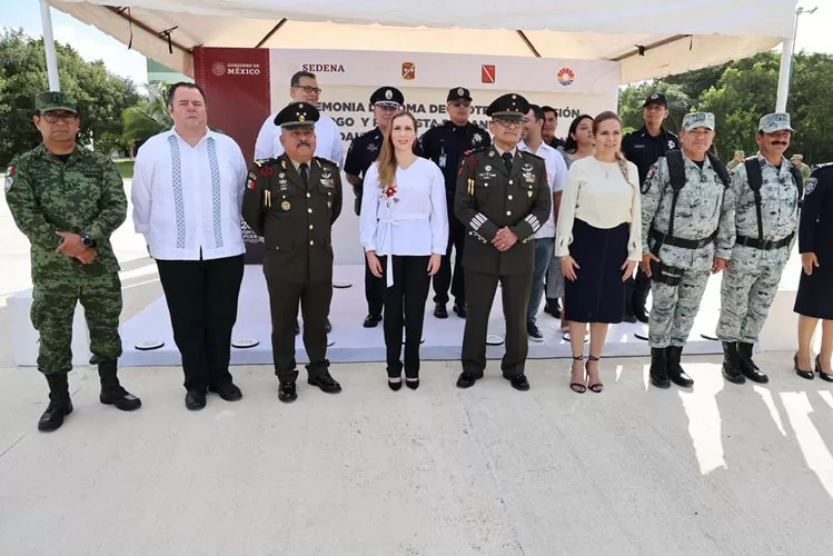 El 64 Batallón de Infantería en Isla Mujeres, con nuevo Comandante