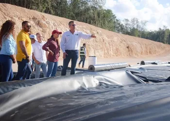 Recorren nueva celda para residuos sólidos en Cancún