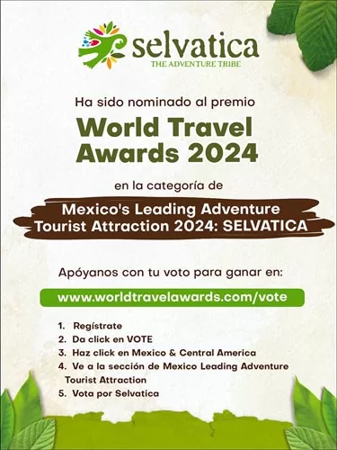 Nominan a Selvática en Puerto Morelos en los World Travel Awards 2024
