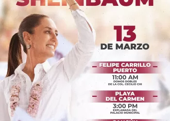 Claudia Sheinbaum visitará Quintana Roo este miércoles