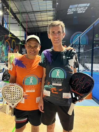 Aldo Vidal y Gustavo Arroyo, a la final del seccional de pádel del Sureste