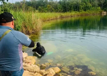 Utilizaron drones en búsqueda de cuerpo que se ahogó en Laguna Vigía Chico