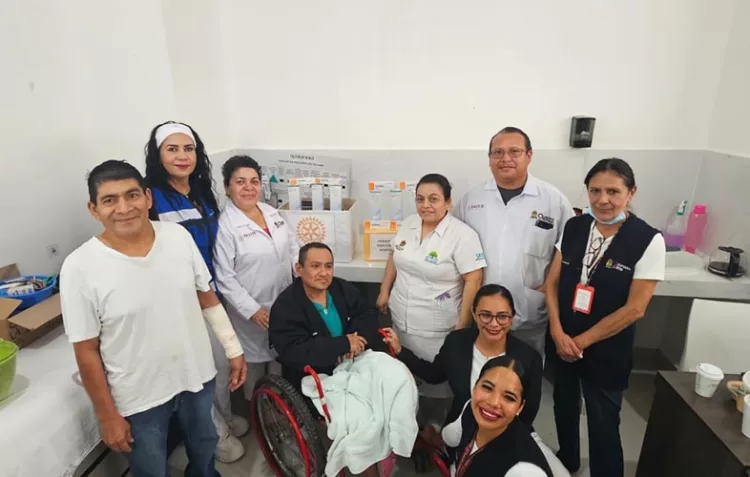 Rotarios de Cancún apoyan con $25,000 a “clínica de heridas”