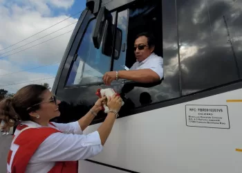 Inicia campaña de boteo 2024 la Cruz Roja Mexicana, delegación Felipe Carrillo Puerto