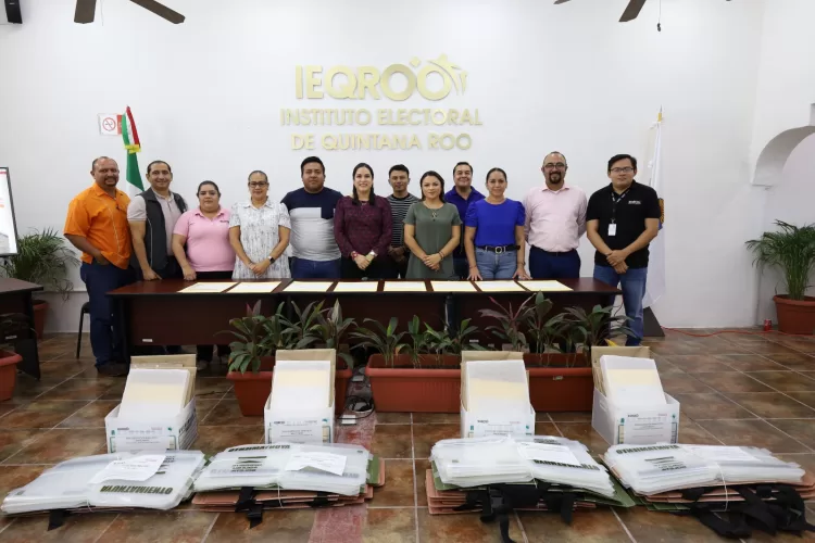 Llega a Quintana Roo material electoral para el Voto Anticipado